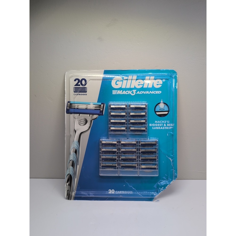 Gillette Mach3 Advanced Razor Blade Refill Cartridges Mach 3 Incomplete